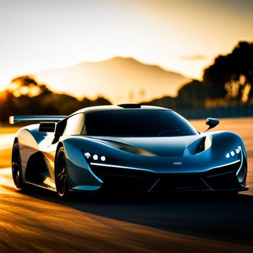 Futuristic Hypercar: Elegant Speed and Power