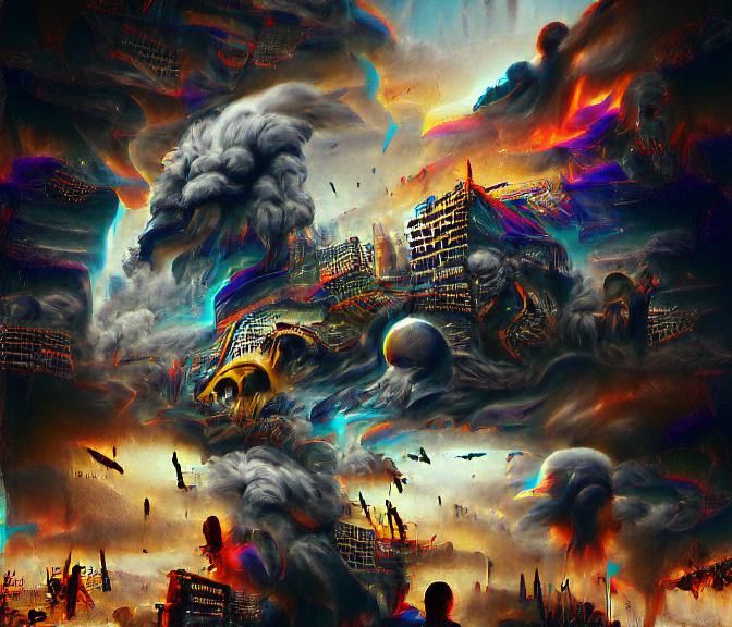 Apocalyptic Digital Illustration in 8k Resolution
