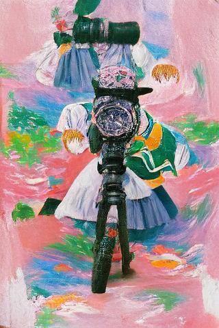 Magical Girl Transformation Manga Cover in 90s Style
