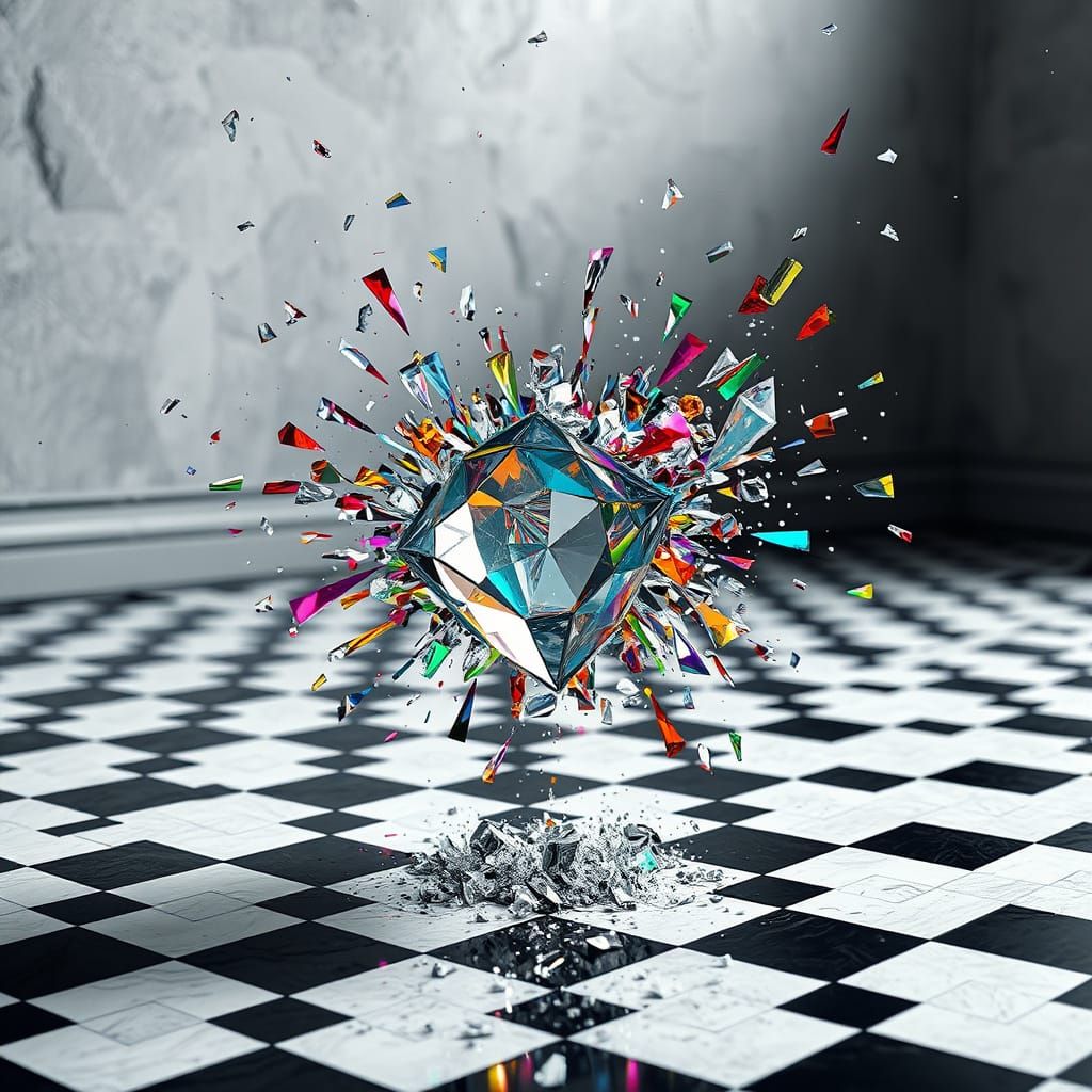 Shattered Prism Unleashes Vibrant Color Explosion