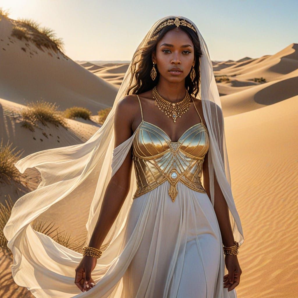 Regal Desert Queen in Golden Light
