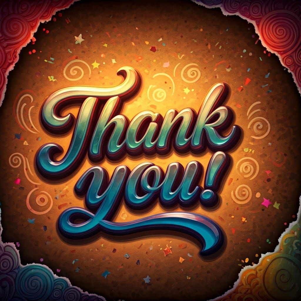 Joyful Whimsy in Shimmering Metallic Letters