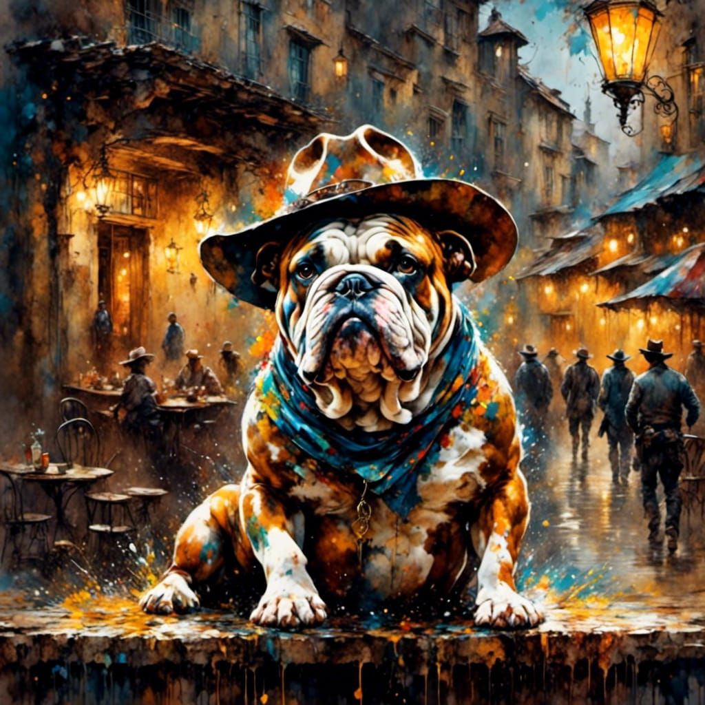 Bulldog Sheriff in Spaghetti Western Style