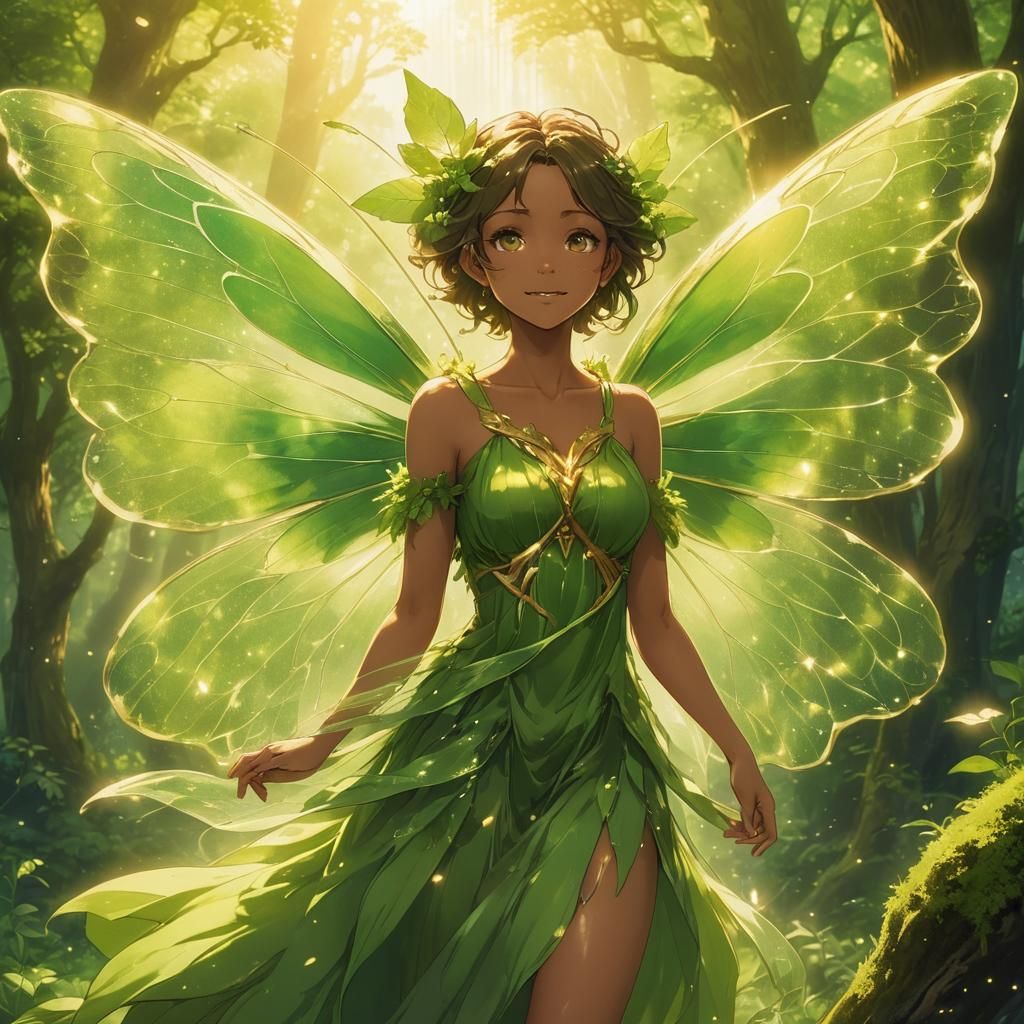 Green Forest Fairy - anime