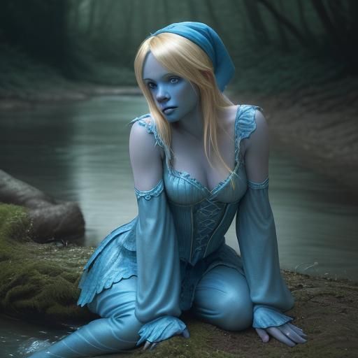 Hyperrealistic Smurfette by Forest River in HDR