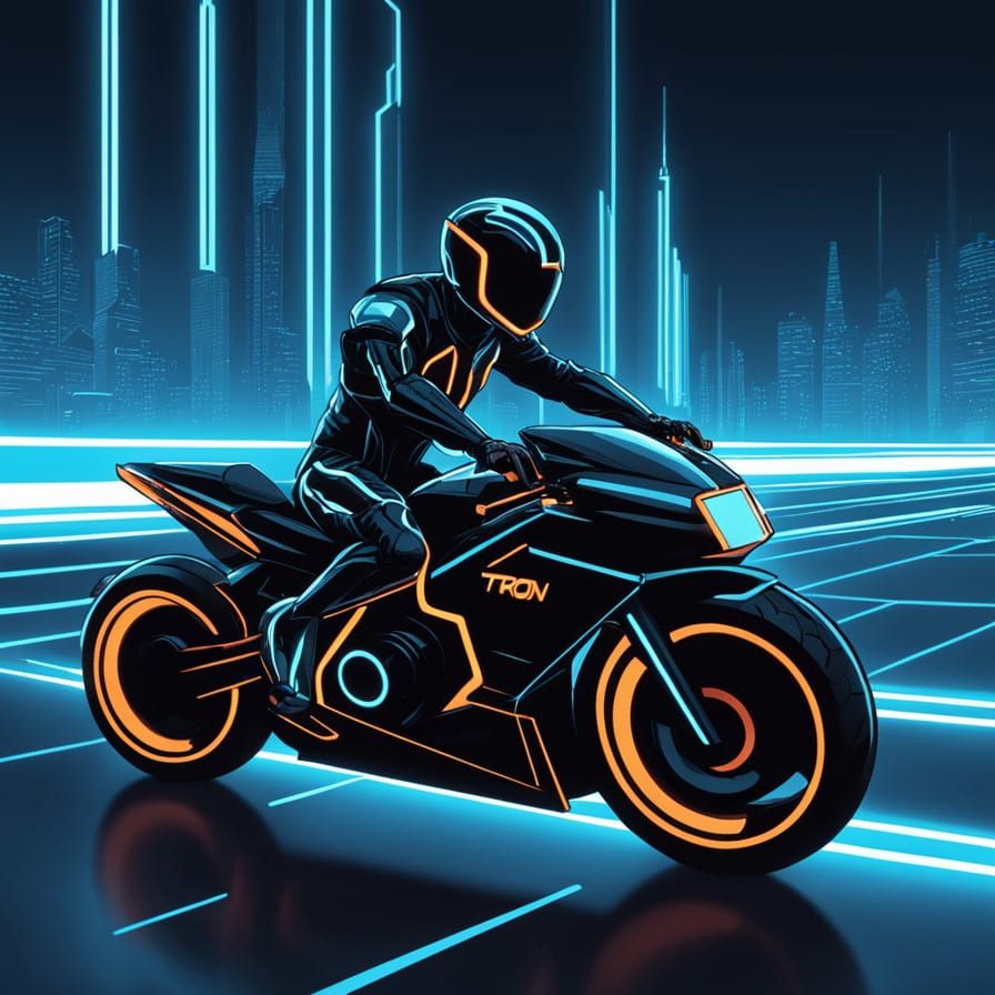 Neo Cyberpunk Tron Inspired by Akira