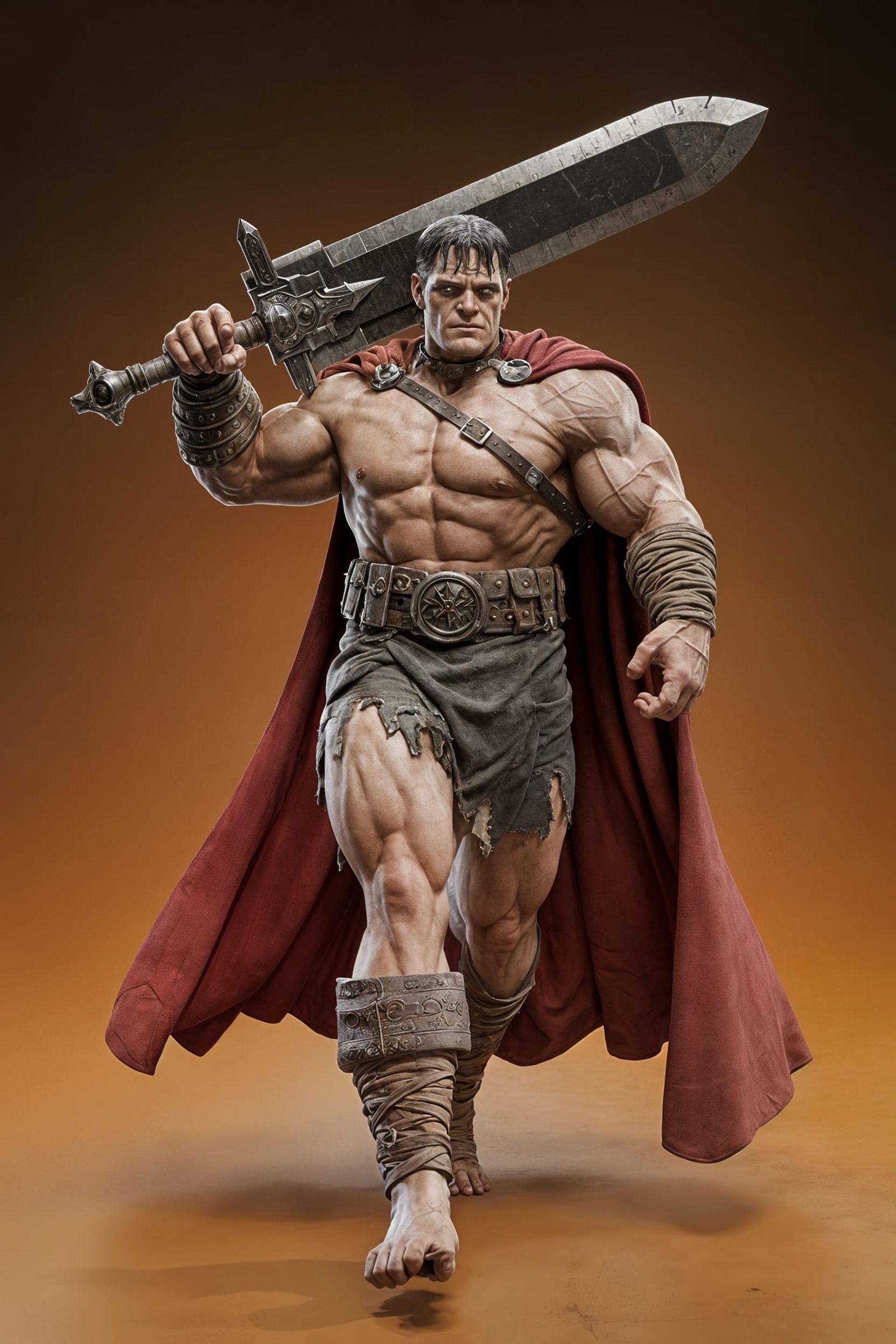 Frankenstein's Monster as Barbarian Superhero