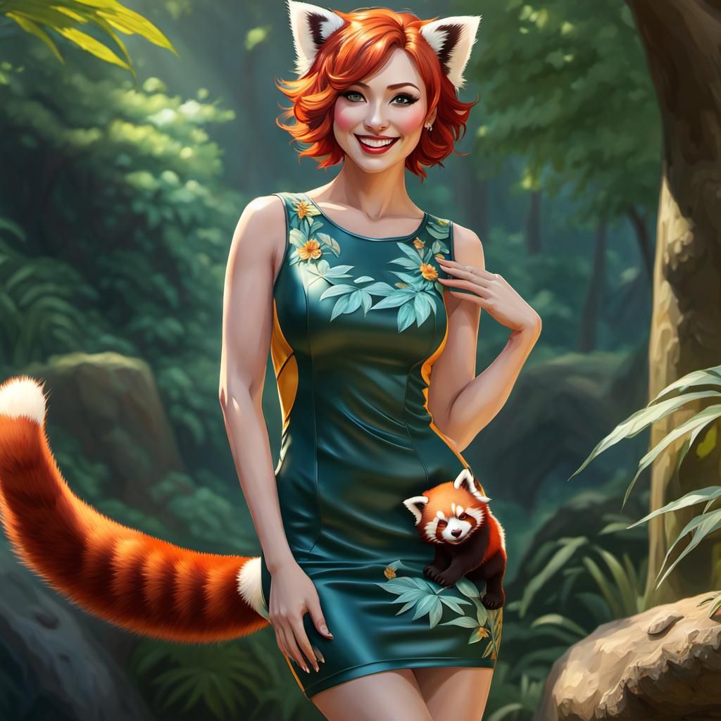 The 2024 Animal print fashion collection - Red Panda - bamboo and bear edition