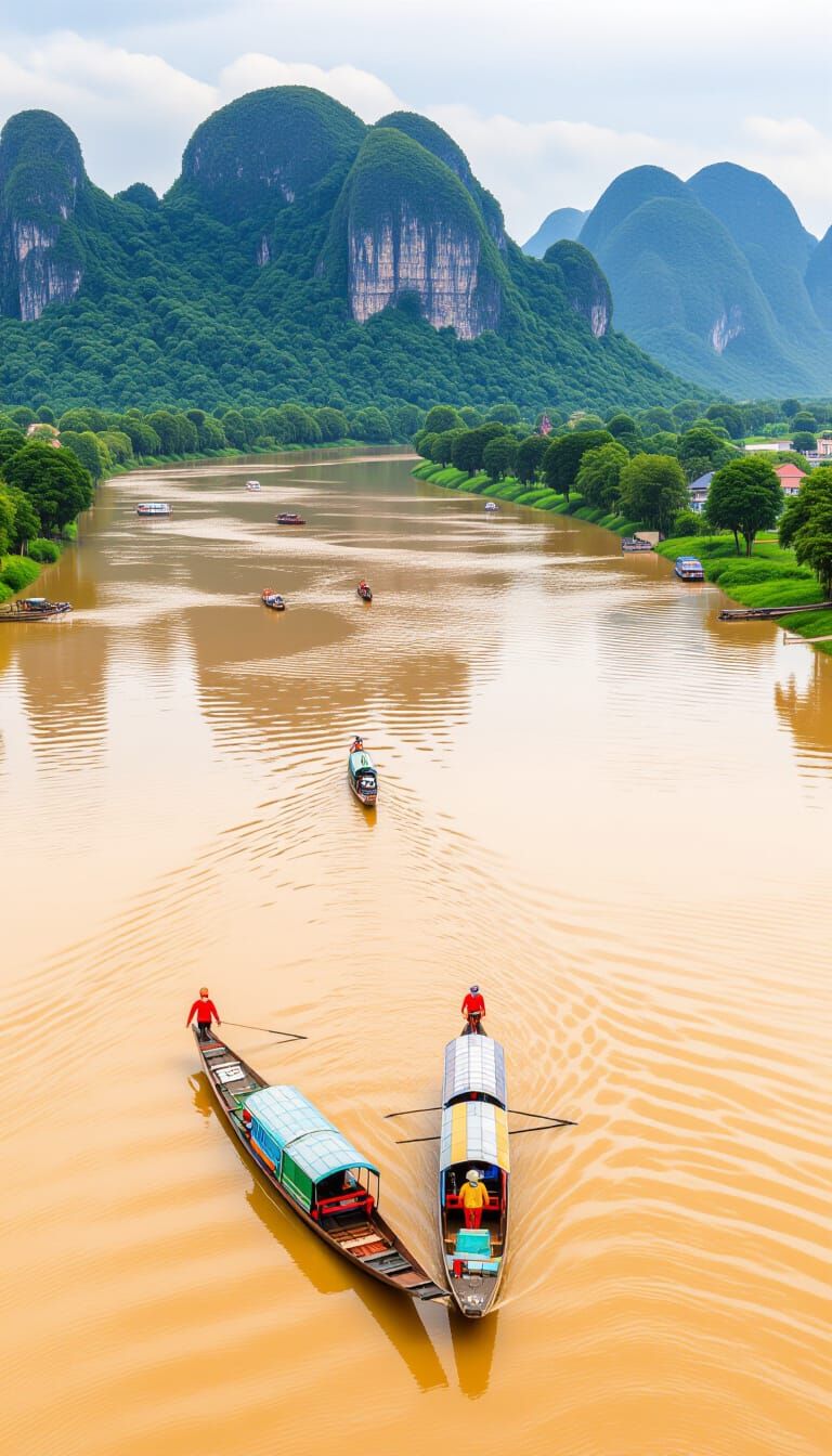 Laos: A Realistic Rendering of Mighty Rivers