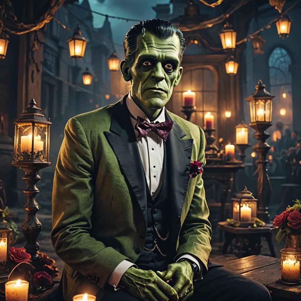 Frankenstein's Prom Photo: Cinematic Digital Matte Painting
