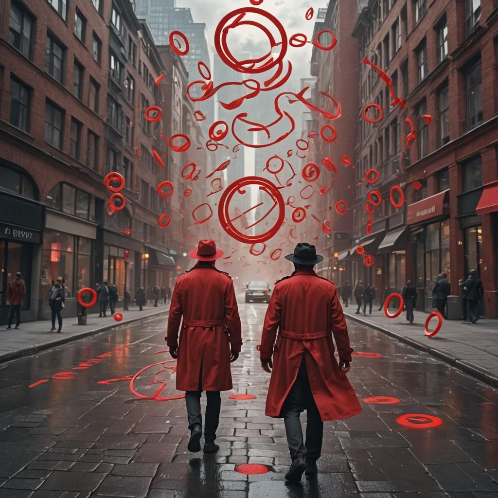Man in Red Trenchcoat in Rune City