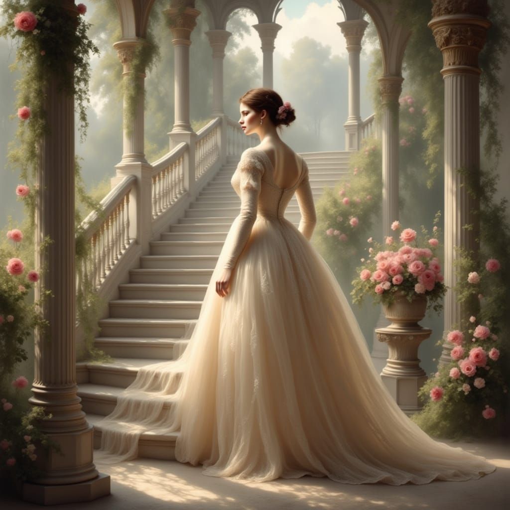 Ethereal Regency Beauty in Palladian Splendor