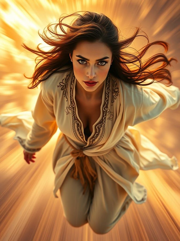 Ethereal Space Traveler in Hyper-Detailed Matte Painting