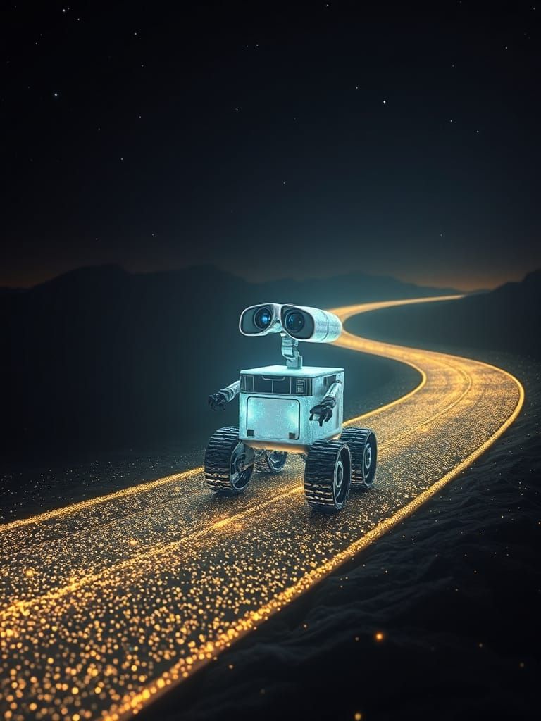 Ethereal Wall-E Drives to Another Realm