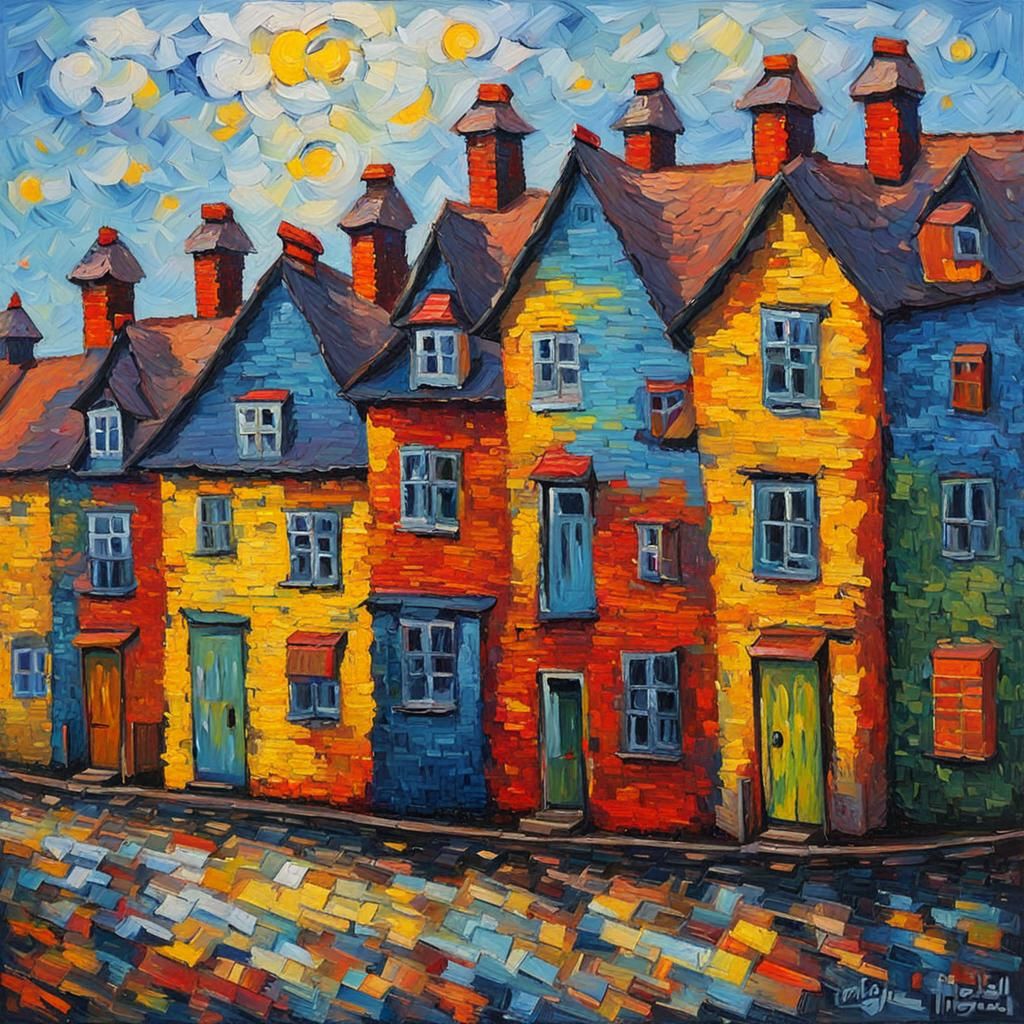 SpongeBob in Neo-Impressionist Expressionist Oil Painting