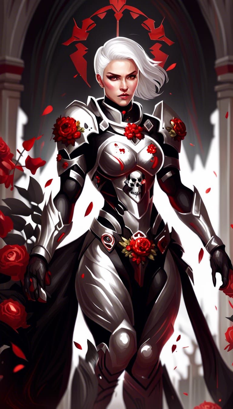 Muscular Woman in Sci-Fi Armor: Artgerm, WLOP Style