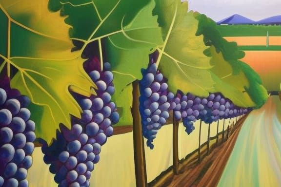 Grapes Ripe On The Vine