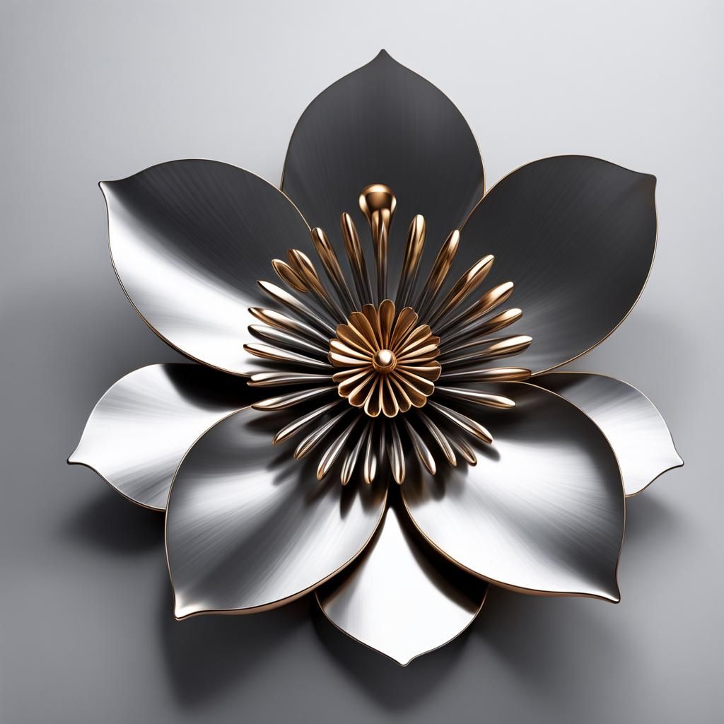 Metal Flower Close Up
