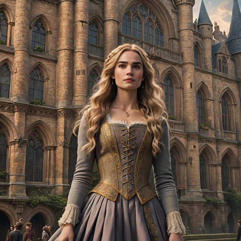 Modern Rapunzel as High School Student