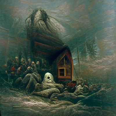 The Last Cabin: A Gothic Horror Scene