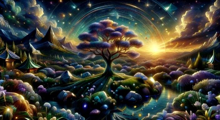 Crystal Gemstone Garden Geode in 3D Resin