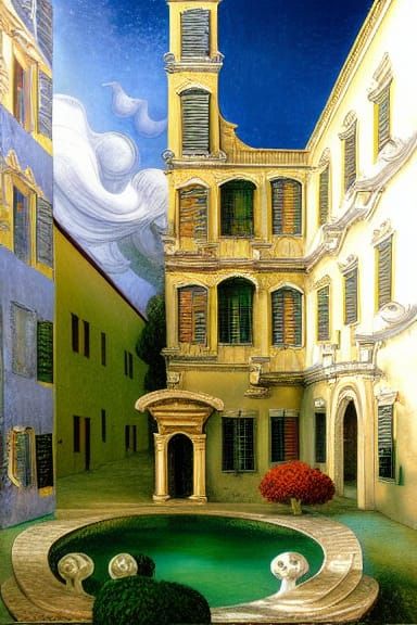 Palazzo Contarini: A Surreal Impressionist Vision