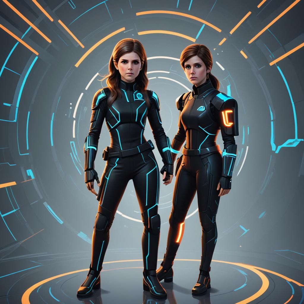 Anna Kendrick as 8-bit Atari Game Character