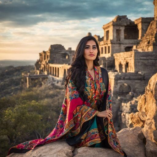 Beautiful Portrait of a Mexican Woman