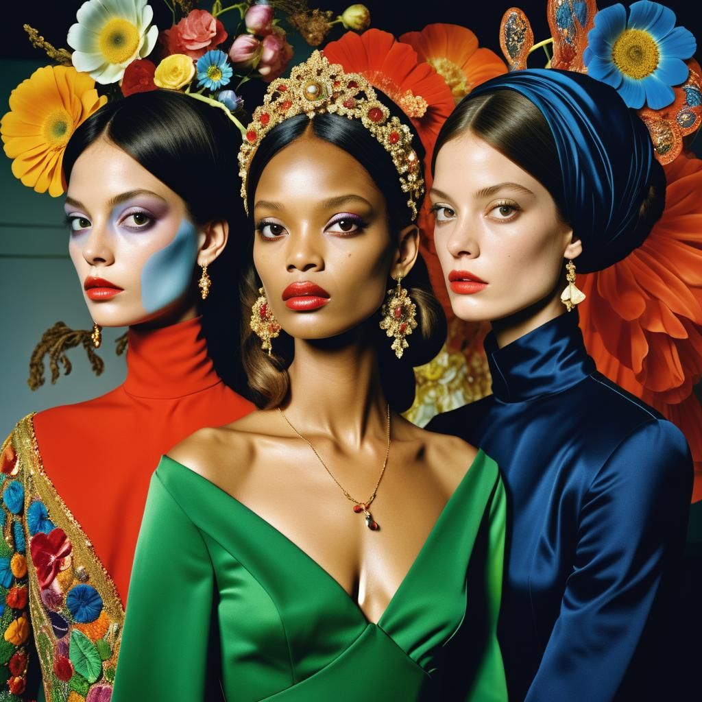 Simultaneous Dresses in LaChapelle Style