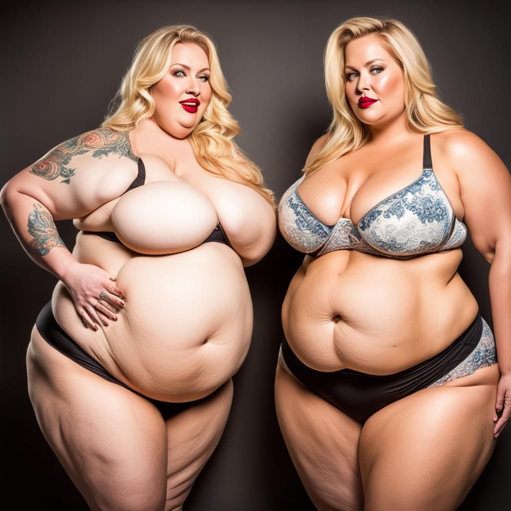 Plus-Size Woman Being Fed Cake