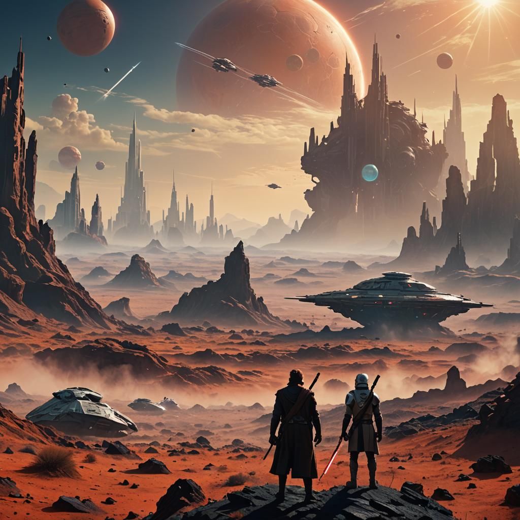 Jedi on Distant Planet Amidst Imperial Invasion