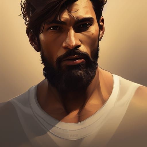 Detailed Portrait with Dynamic Lighting