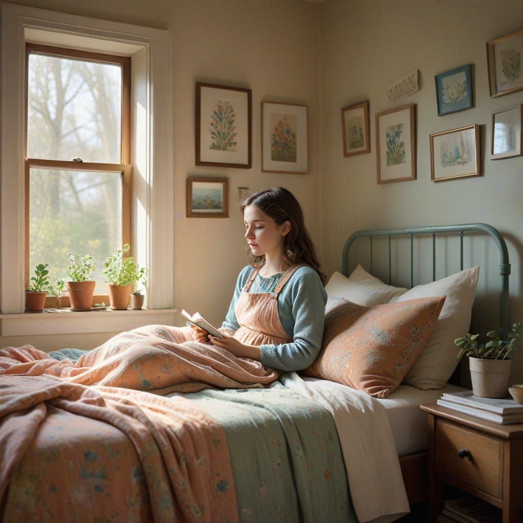 Surreal Morning Whimsy in Soft Pastel Hues