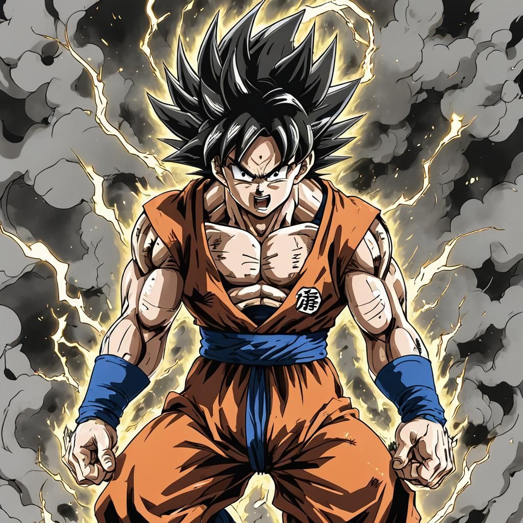Goku and Ichigo Fusion Art