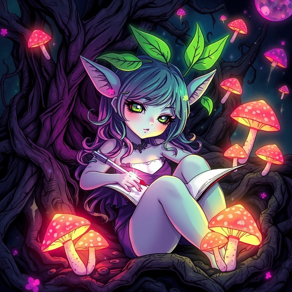 lou who doodle trauma drama dryad V-Tuber UwU