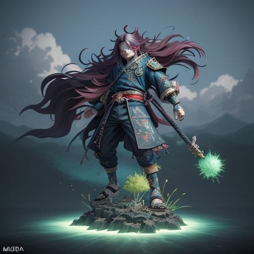 Detailed 3D Anime Art of Madara