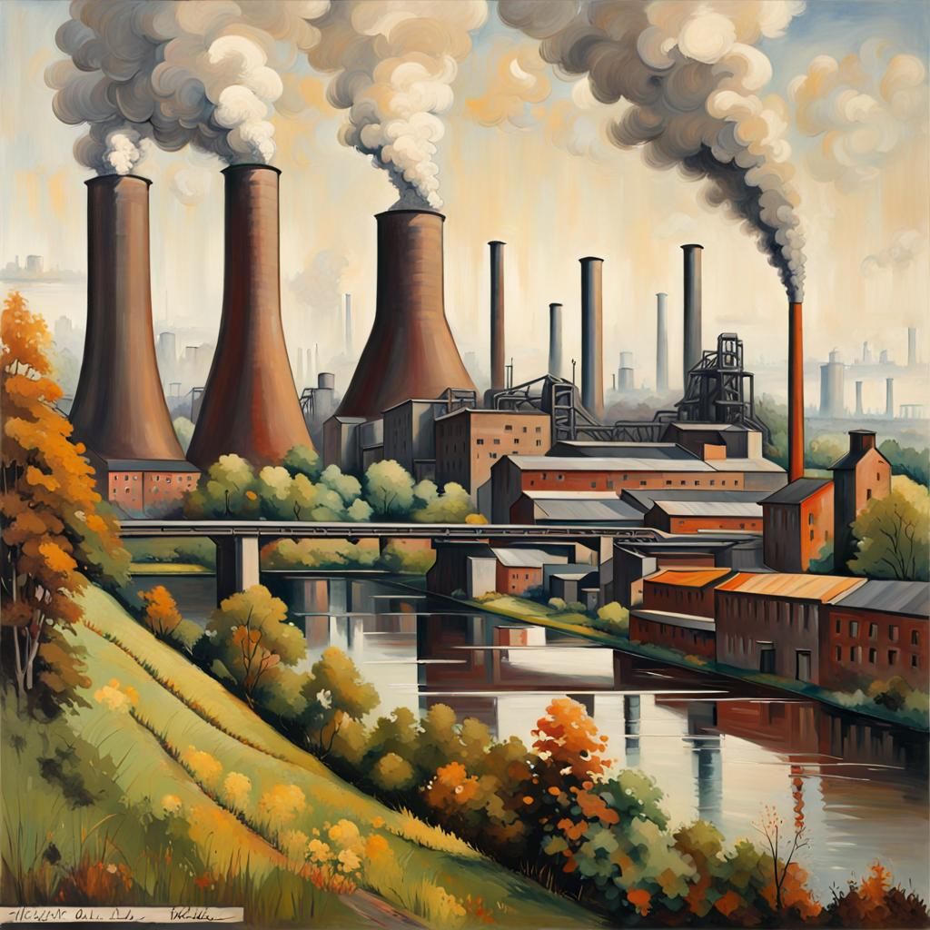 The Ruhr area in 1960. Smog, smoke, dirt. The Ruhr metropolis is green today. 58 percent of the region is vegetation are...