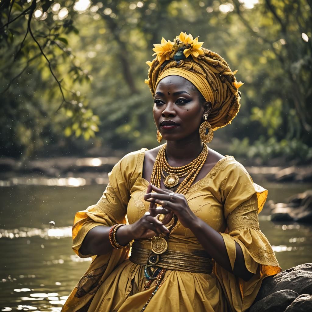 Oshun: Yoruba Goddess of Love in Natural Light