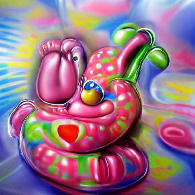 Colorful Abstract Blob Candy Art