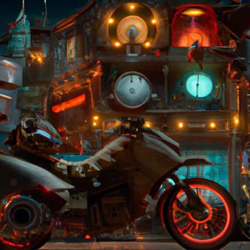 Bike Microwave: Dark Fantasy Concept Art