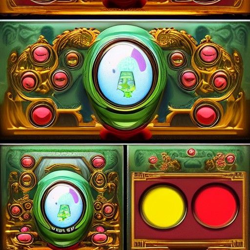 Faberge Tamagotchi: Detailed Matte Painting