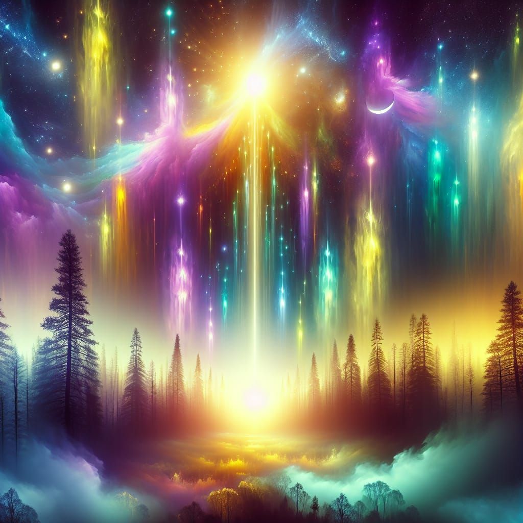 Dreamlike Surrealist Scene with Ethereal Light