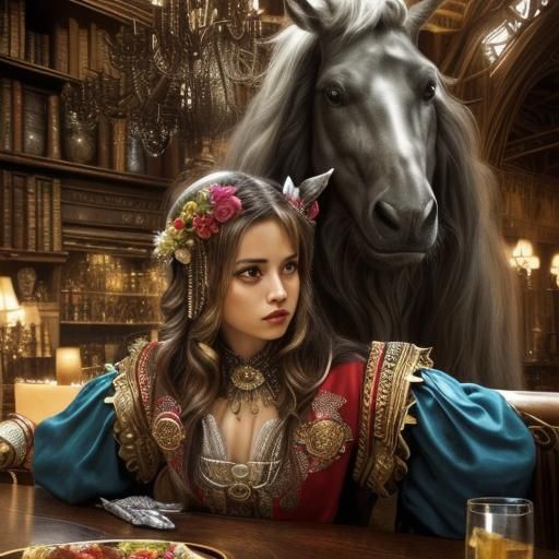 Hyperrealistic Vermillion Dreamscape in 3D