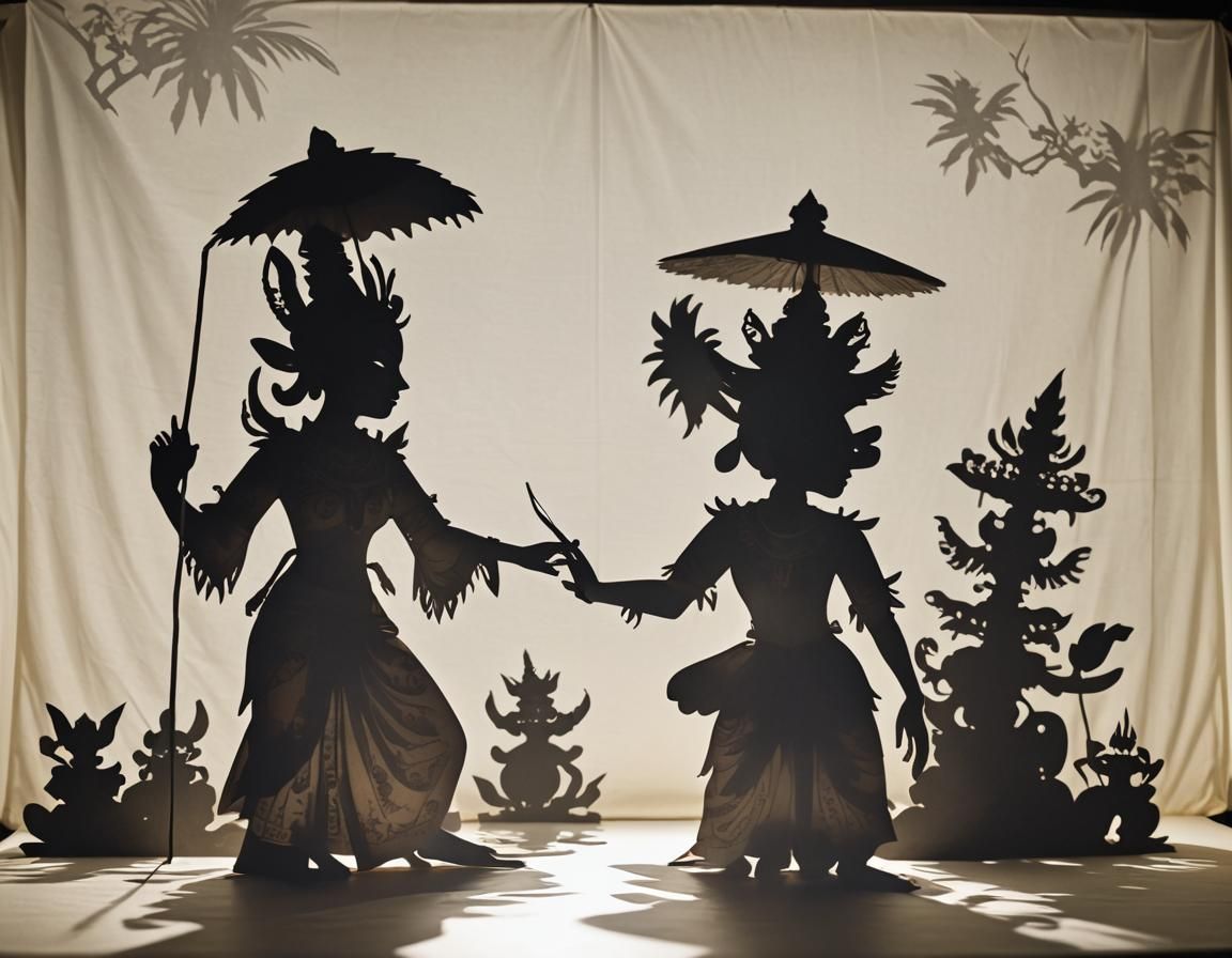 Balinese shadow puppets