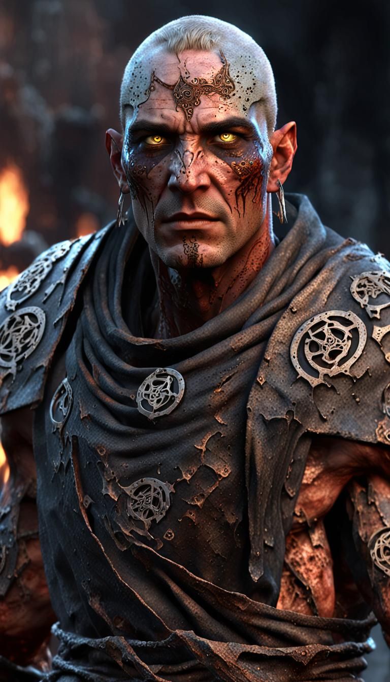 Technomancer Mage in Cyberpunk Style