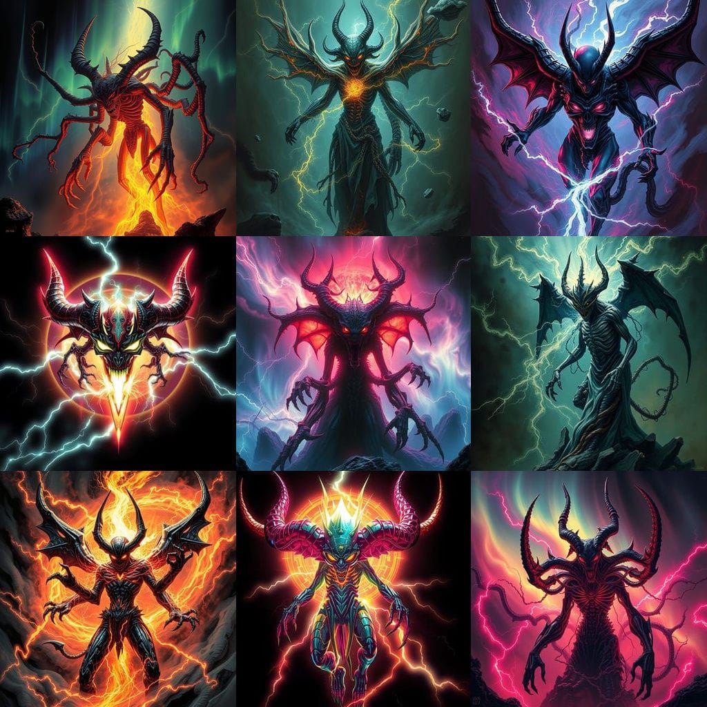 Demonic Company Logo Symbol for Unknowns