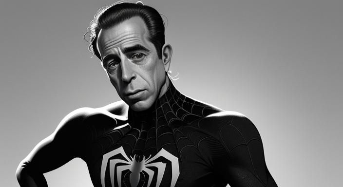 Humphrey Bogart As Spiderman