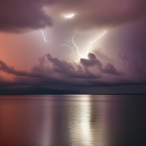 The Universe as Lightning with Dramatic Lighting