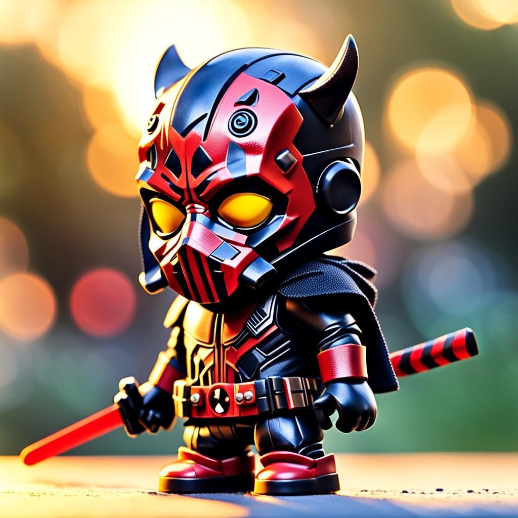 Mashup of darth maul mixed with deadpool