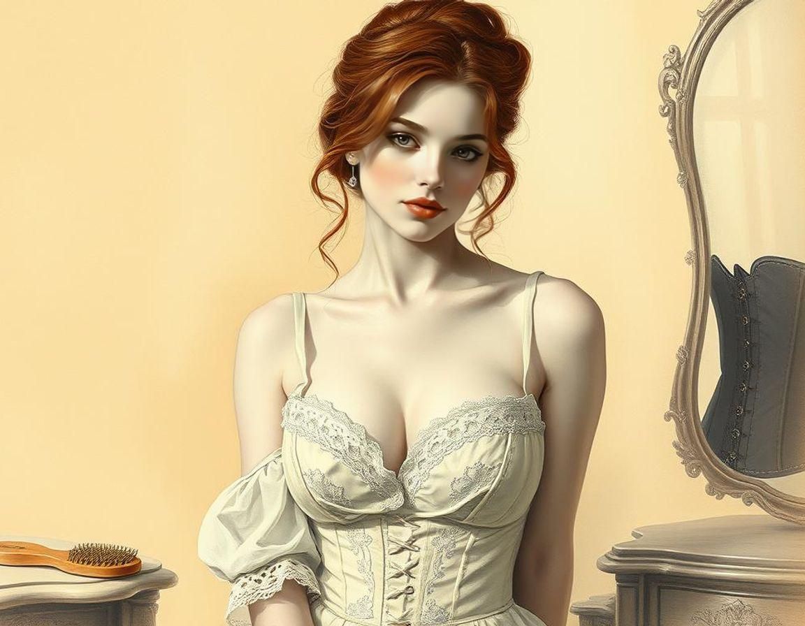 Ethereal Woman Portrait in Fine Art Style